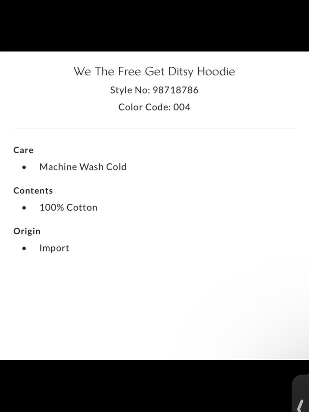We The Free Get Ditsy Hoodie - Picture 6 of 6